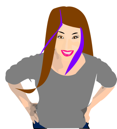 Punk girl 5 clipart