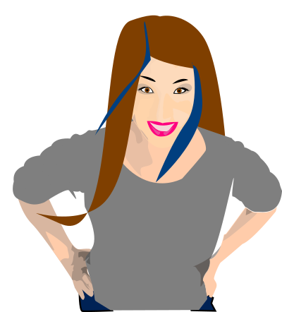 Punk girl 6 clipart