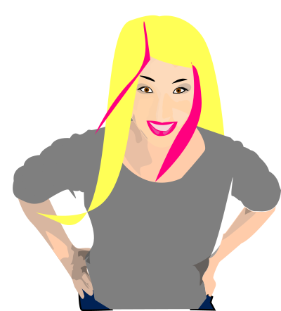 Punk girl 7 clipart