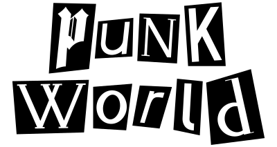 "Punk World" Black and White Artwork clipart