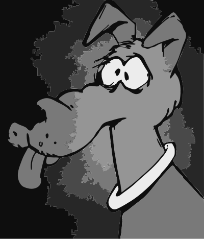 Pup in Shadows clipart