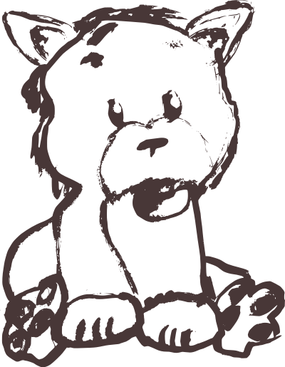 Puppy sketch clipart