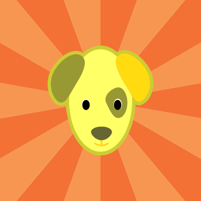 Puppy Starburst clipart