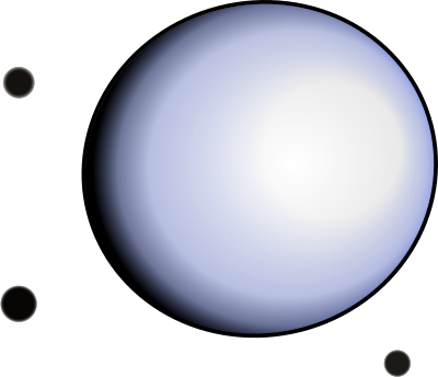 Purple and black sphere clipart