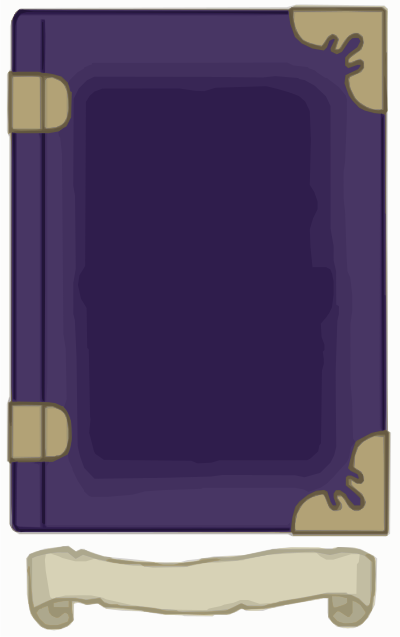 Purple and Gold Book Template clipart