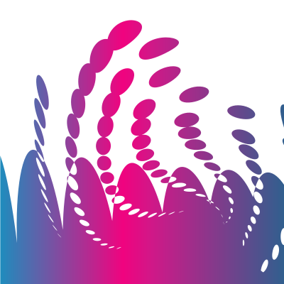 Purple and pink halftone design clipart