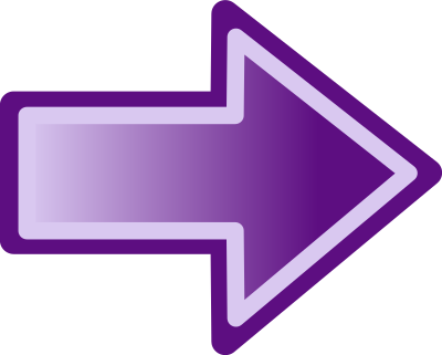 Purple arrow shape clipart