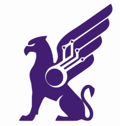 Purple Cyber Griffin clipart