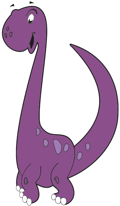 Purple Dinosaur clipart