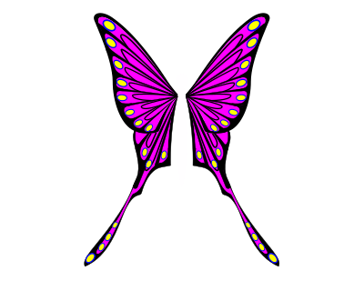 Purple Flutterby clipart