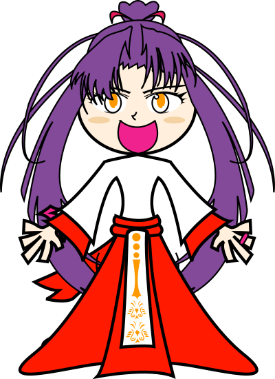 Purple girl clipart