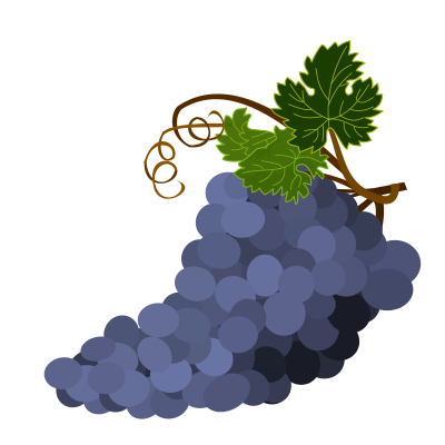 Purple Grapes clipart