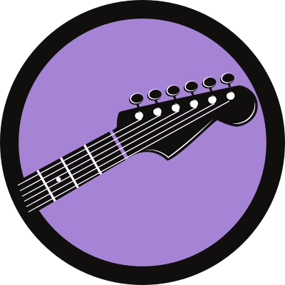 Purple Guitar clipart