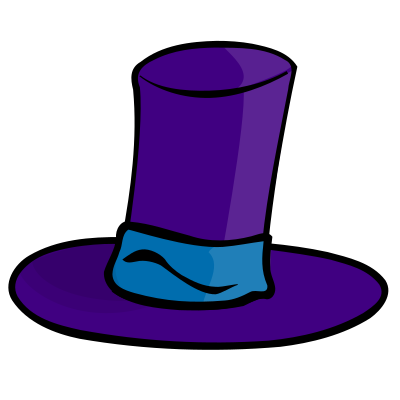 Purple hat clipart