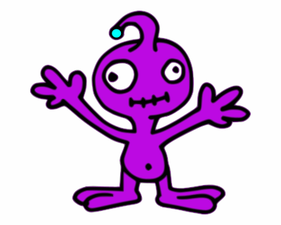 Purple Invader clipart