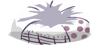 Purple Journey beanbag chair - from Glitch clipart