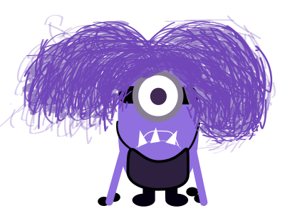 Purple Minion clipart