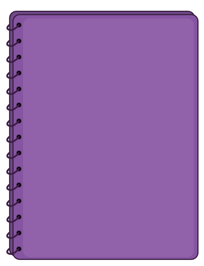 Purple Notebook clipart