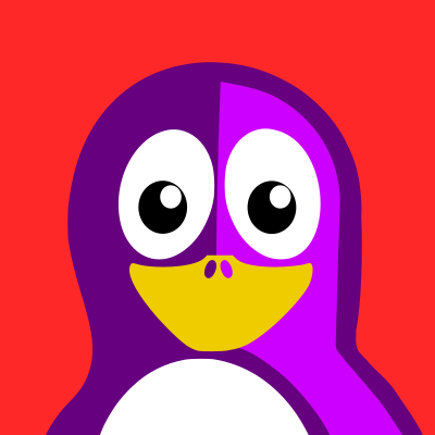 Purple Penguin clipart