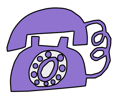 Purple Phone clipart