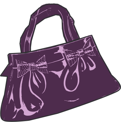 Purple Purse clipart