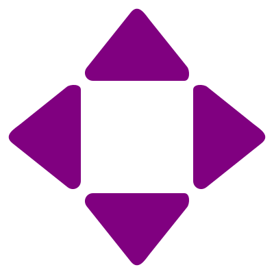 Purple rounded arrows clipart