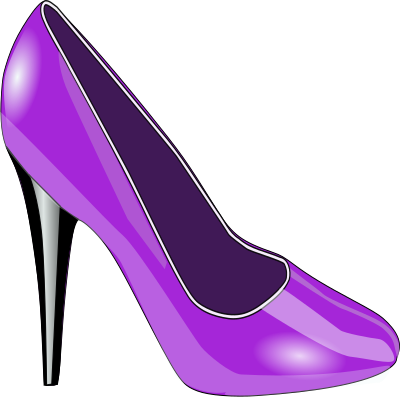 Purple Shoe clipart