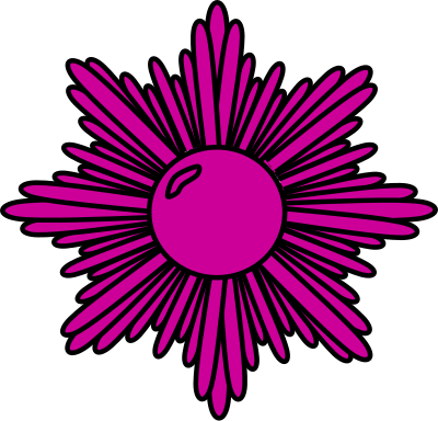 Purple starburst clipart