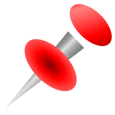 Push pin icon clipart