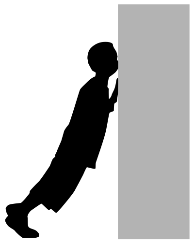 Pushing3 clipart