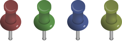 Pushpins clipart