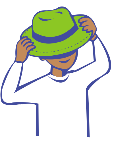 Put on hat clipart