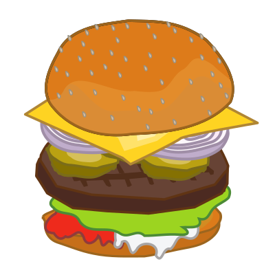 Put Together Hamburger clipart