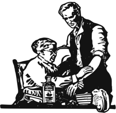 Putting on Medicine clipart