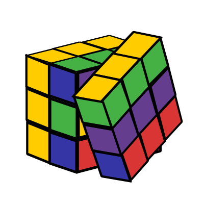Puzzle Cube Colour clipart