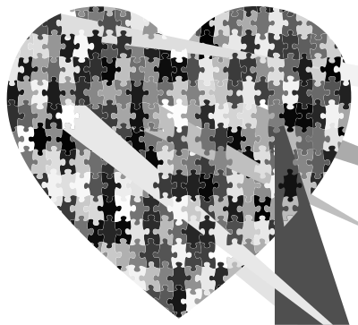 Puzzle Heart clipart