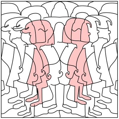 Puzzle image girl clipart