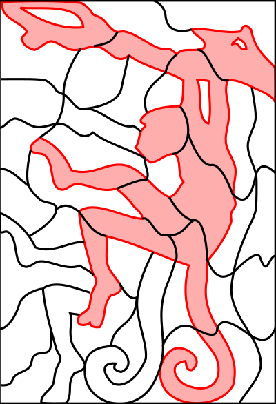 Puzzle image monkey clipart