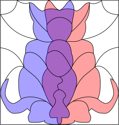 Puzzle picture cat clipart