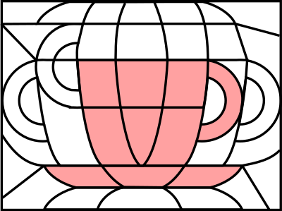 Puzzle picture cup clipart