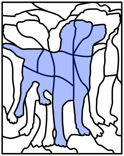 Puzzle picture dog clipart