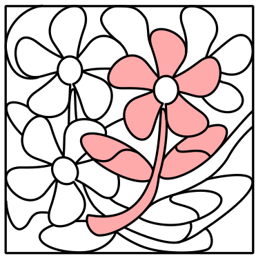 Puzzle picture flower clipart
