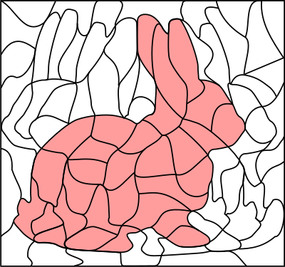 Puzzle picture rabbit clipart