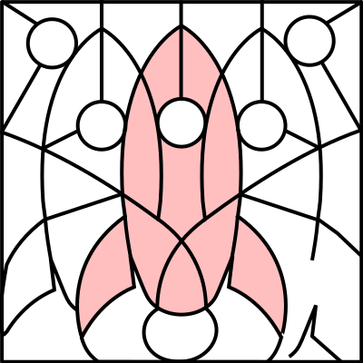 Puzzle picture rocket clipart
