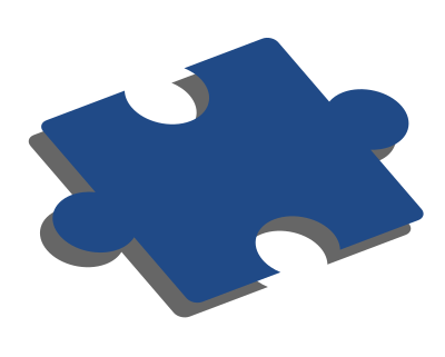 Puzzle Piece Blue clipart