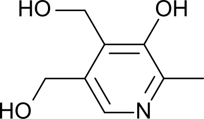 Pyridoxine Structure clipart
