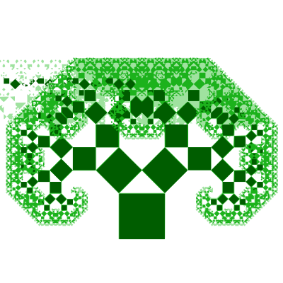 Pythagoras tree clipart