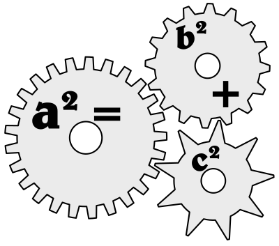 Pythagorean Cogeorem a² = b² + c² clipart