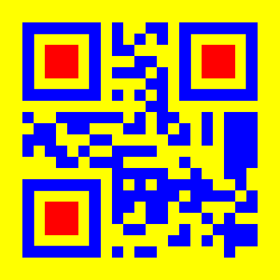 QR code turned into Art, i.e. QRt ;) * BRBY square * CC0 clipart