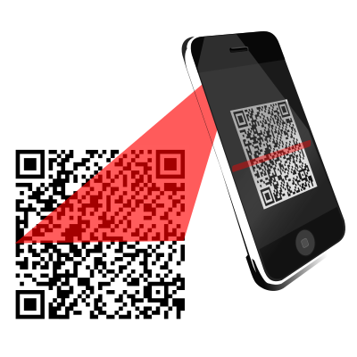 QR Scanner Red clipart